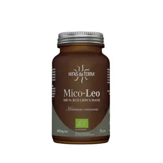 Hifas da Terra Mico-Leo Lion's Mane supplement, 70 capsules, 640 mg each.