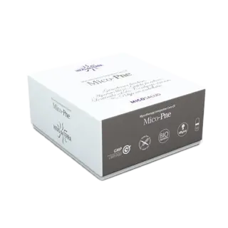 Mico-Pne box with logos for GMP, BIO, and vegan certification.
