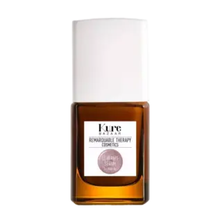 Kure Bazaar nail serum bottle with white cap and brown glass.