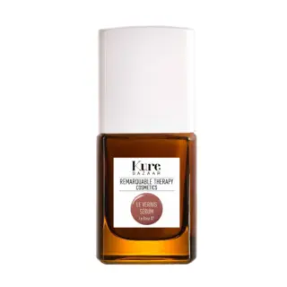 Kure Bazaar Le Vernis Sérum, Le Rose 07, in a brown bottle with a white cap.