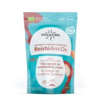 Reishi AntiOx mushroom powder superfood, 150g, by Hifas da Terra.