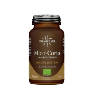 Hifas da Terra Mico-Corio supplement, 70 capsules, 675 mg each, for immune system support.