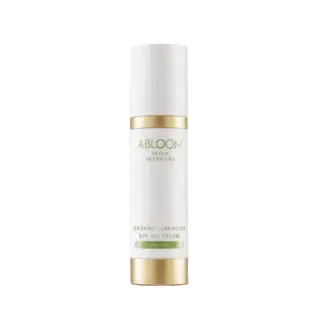 Abloom Slow Skincare Organic Luminous SPF 20+ Cream bottle.