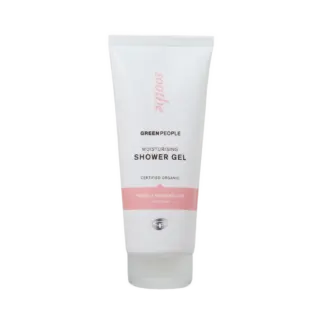 Green People moisturising shower gel, neroli and marshmallow, certified organic, 200ml tube.