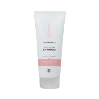 Green People moisturising shampoo tube, certified organic, neroli and marshmallow scent.