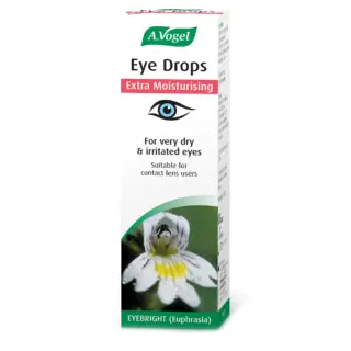 A.Vogel Eye Drops box, extra moisturising, for dry eyes, suitable for contact lens users, 10ml.