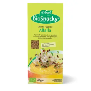 A.Vogel bioSnacky Alfalfa seeds, 40g, for sprouting.