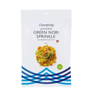 Clearspring Japanese Green Nori Sprinkle, sea vegetable condiment, high in fibre.