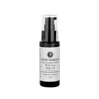 Napiers Wild Yam Body Oil, 50ml bottle with pump dispenser.