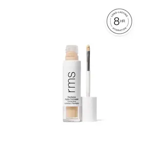 Rms Revitalize Hydra Concealer with applicator. Text: Long-lasting 8hr hydration.
