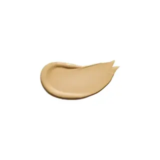Beige cream smear on white background.