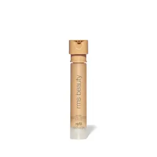 Beige cylindrical bottle with "rms beauty" text, labelled "refill recharge".