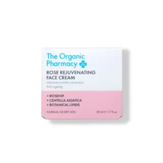 The Organic Pharmacy Rose Rejuvenating Face Cream, 50ml, for normal or dry skin.