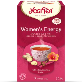 Yogi Tea Women's Energy, organic, caffeine-free, with hibiscus, angelica root, ginger. 17 teabags.