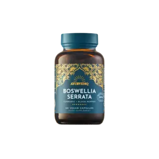 Boswellia Serrata capsules with turmeric and black pepper, 60 vegan capsules, food supplement.