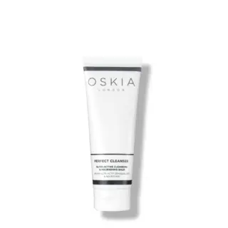 Oskia London Perfect Cleanser tube, white with black text.