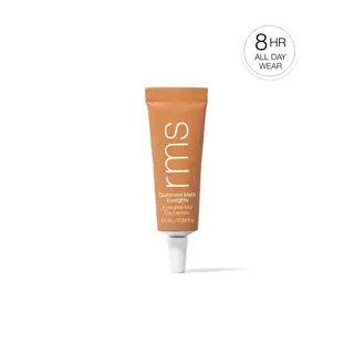 RMS Cashmere Matte Eyelights tube, 8.5 ml, with 8-hour wear label.