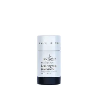 Eco by Sonya Lemongrass Deodorant, 60g, white and black container.