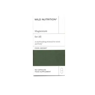 Wild Nutrition Magnesium for All, 60 capsules, food supplement.