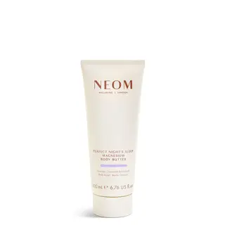 NEOM body butter tube, 200ml, lavender, chamomile, patchouli.