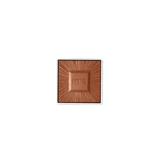 Square bronze eyeshadow with "rms" embossed in the centre.