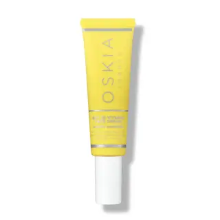 Yellow tube of Oskia SPF 30 Vitamin Face Cream with white cap.