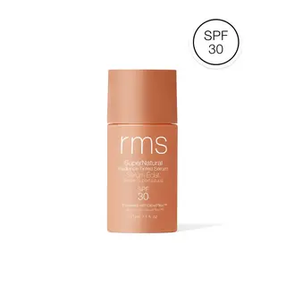 Rms SuperNatural Radiance Tinted Serum SPF 30, 30 mL bottle.