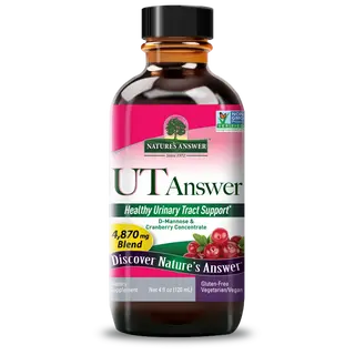 Nature's Answer UT Answer bottle, 120ml, urinary tract support, cranberry concentrate.