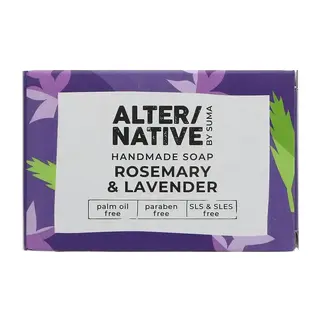 ALTER/NATIVE by Suma soap, rosemary and lavender, palm oil, paraben, SLS & SLES free.