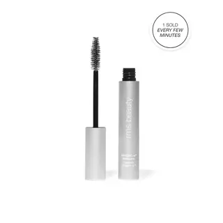 RMS Beauty mascara with open tube and brush. Text: "1 sold every few minutes".