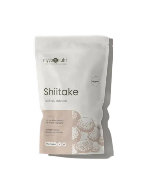 Shiitake mushroom powder, 100g, organic, by MycoNutri.