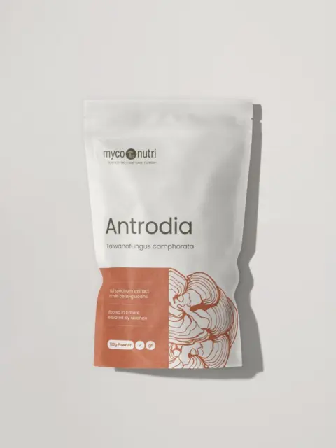 MycoNutri Antrodia powder, 100g, with Taiwanofungus camphorata extract.