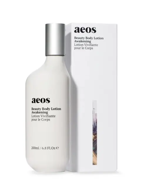 Aeos Beauty Body Lotion Awakening, 200ml bottle with box.