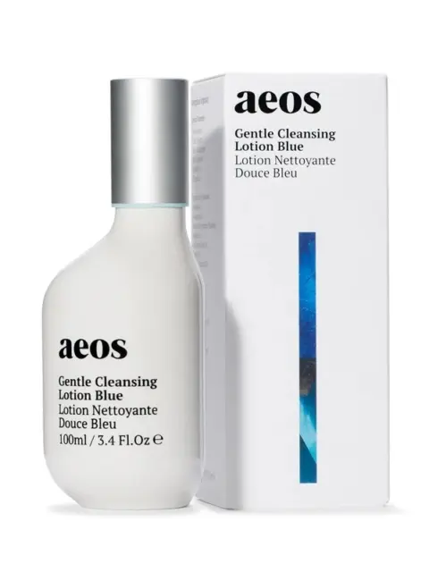 Aeos Gentle Cleansing Lotion Blue, 100ml bottle with box.