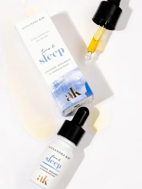 Alexandra Kay "Time to Sleep" oil with dropper, lavender, bergamot, frankincense.