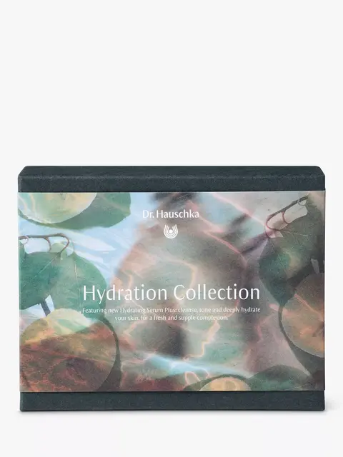 Dr. Hauschka Hydration Collection box with abstract leaf design.