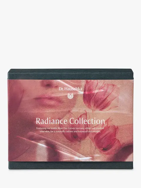 Dr. Hauschka Radiance Collection box with floral design and text.
