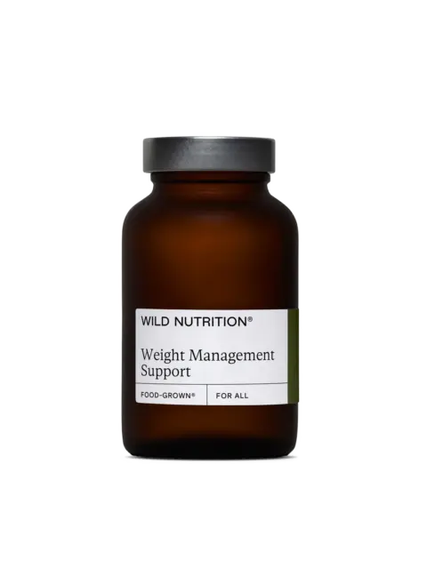 Brown bottle labelled "Wild Nutrition Weight Management Support".