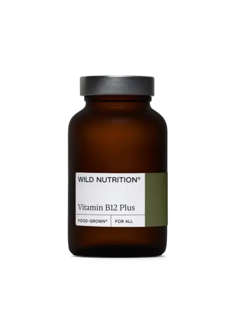 Wild Nutrition Vitamin B12 Plus bottle with grey lid.