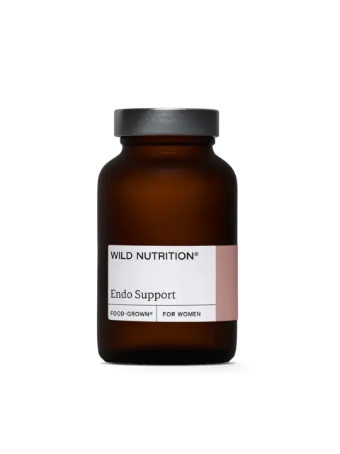 Brown bottle labelled "Wild Nutrition Endo Support".