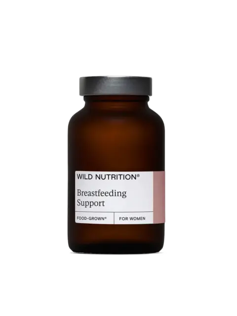 Brown bottle labelled "Wild Nutrition Breastfeeding Support".