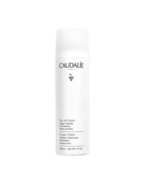 Caudalie Grape Water spray bottle, 200ml, for sensitive skin.