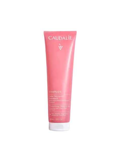 Pink tube of Caudalie VinoHydra Moisturising Cleansing Gel, 150ml.