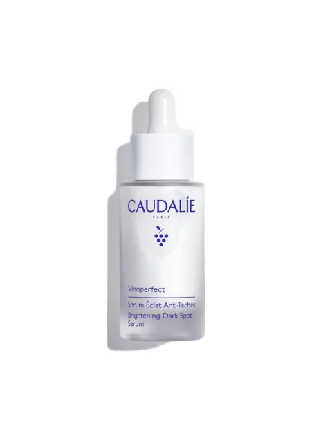 Caudalie Vinoperfect Brightening Dark Spot Serum bottle with dropper.