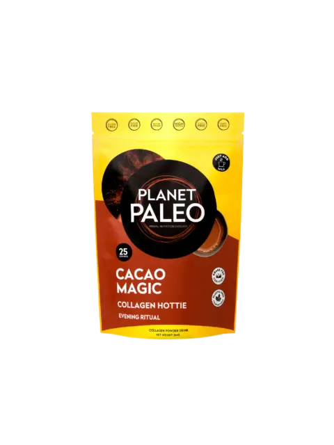 Planet Paleo Cacao Magic Collagen Hottie, 25 servings, 244g pouch.