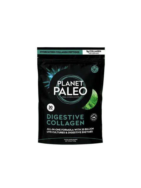 Planet Paleo Digestive Collagen, 30 servings, hydrolysed collagen peptides, 245g.
