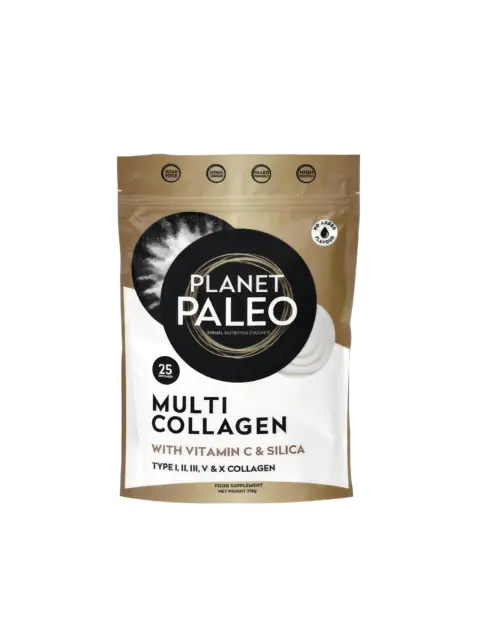 Planet Paleo Multi Collagen with Vitamin C and Silica, 25 servings, 225g pouch.