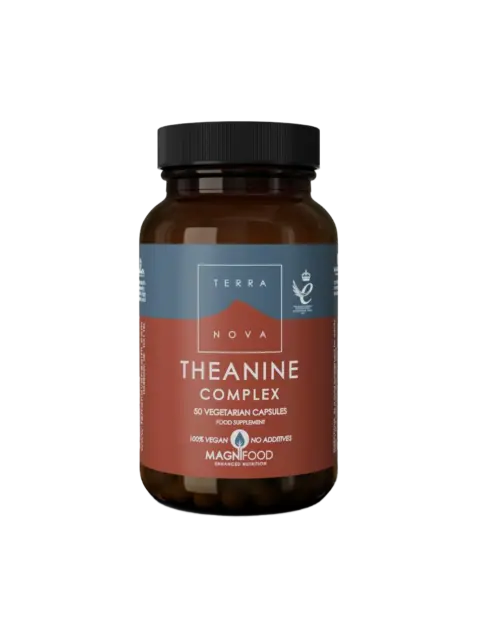 Terranova Theanine Complex, 50 vegetarian capsules, vegan, no additives.