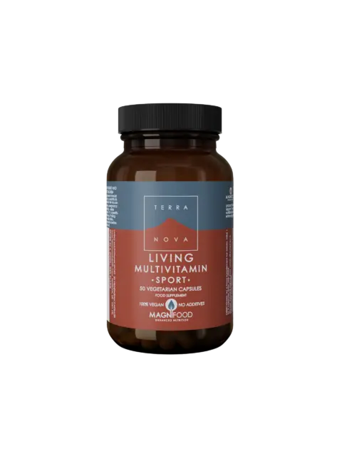 Terranova Living Multivitamin Sport, 50 vegetarian capsules, vegan, no additives.