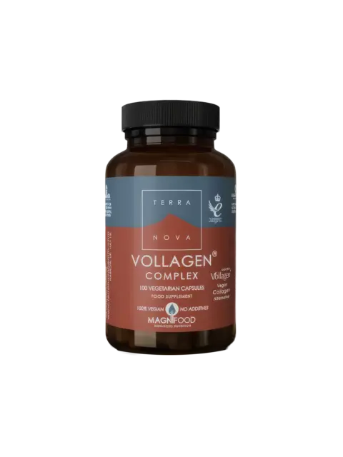 Terranova Vollagen Complex, 100 vegetarian capsules, vegan, no additives.